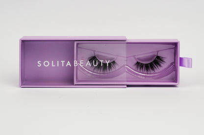 Solita Beauty Angel reusable mink false lashes — wispy with a clean, natural finish