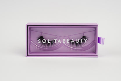 Solita Beauty Angel reusable mink false lashes — wispy with a clean, natural finish