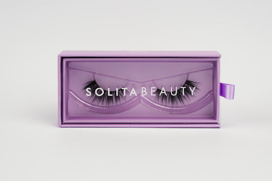 Solita Beauty Angel reusable mink false lashes — wispy with a clean, natural finish