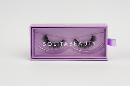 Solita Beauty Halo mink false lashes with a fuller, rounded doll-eye effect
