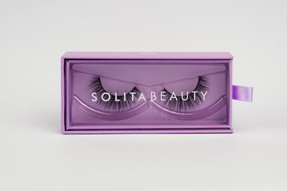Solita Beauty Petal reusable mink false lashes — soft flare with gentle volume